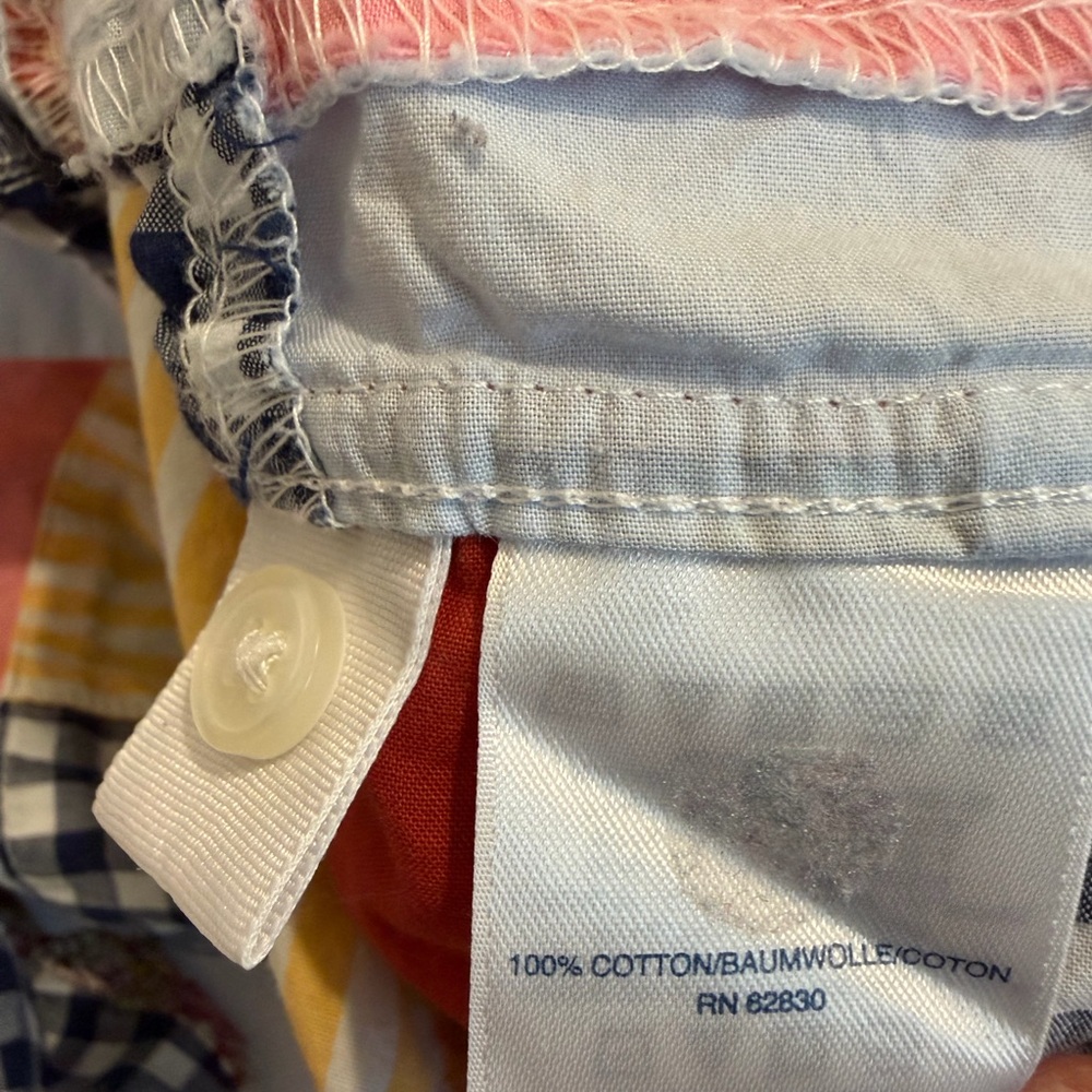 Lands End Women’s Patchwork Button Collared Shirt… - image 5